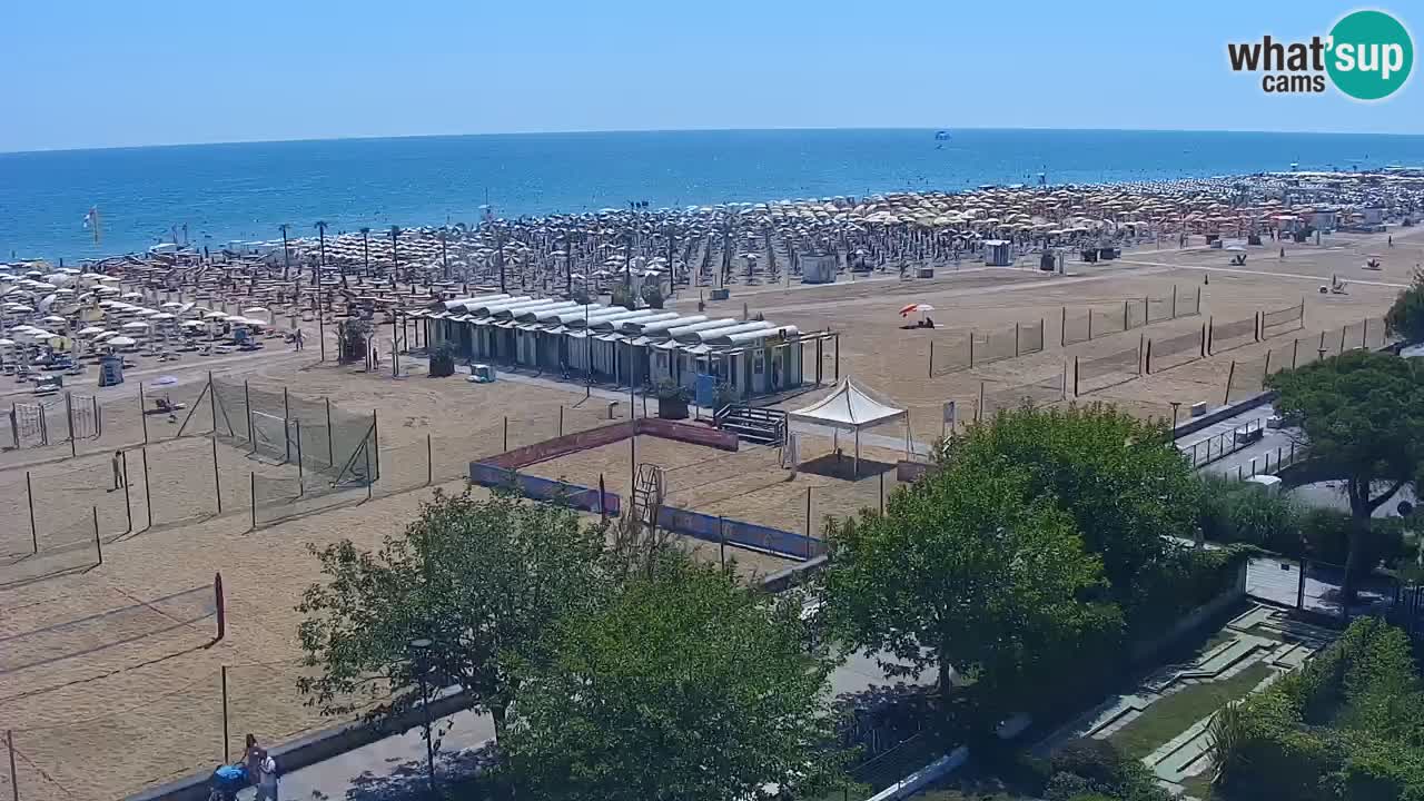 Web kamera Bibione plaža – pogled sa Ashanti ApartHotela