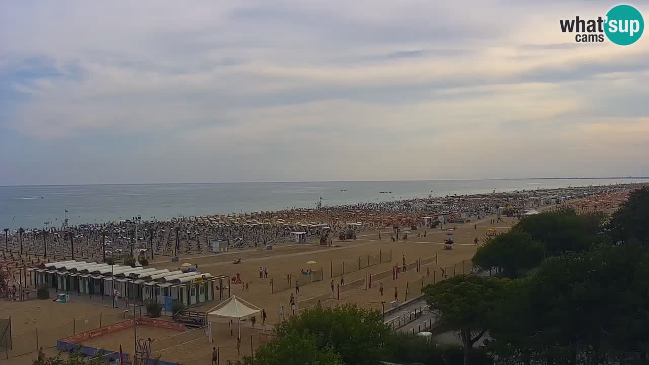 Web kamera Bibione plaža – pogled sa Ashanti ApartHotela