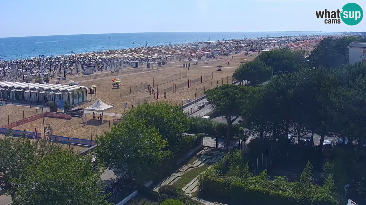 Webcam en direct plage de Bibione – vue depuis Ashanti ApartHotel