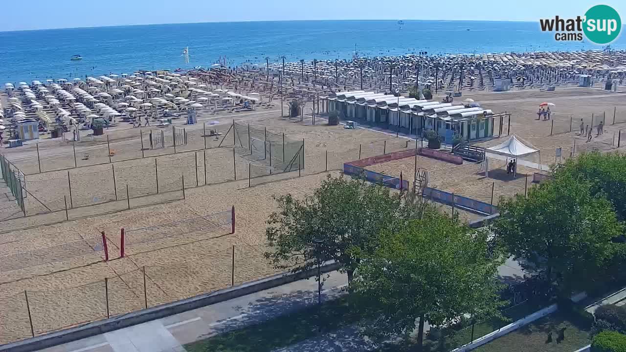 Webcam en vivo playa Bibione – vista desde Ashanti ApartHotel