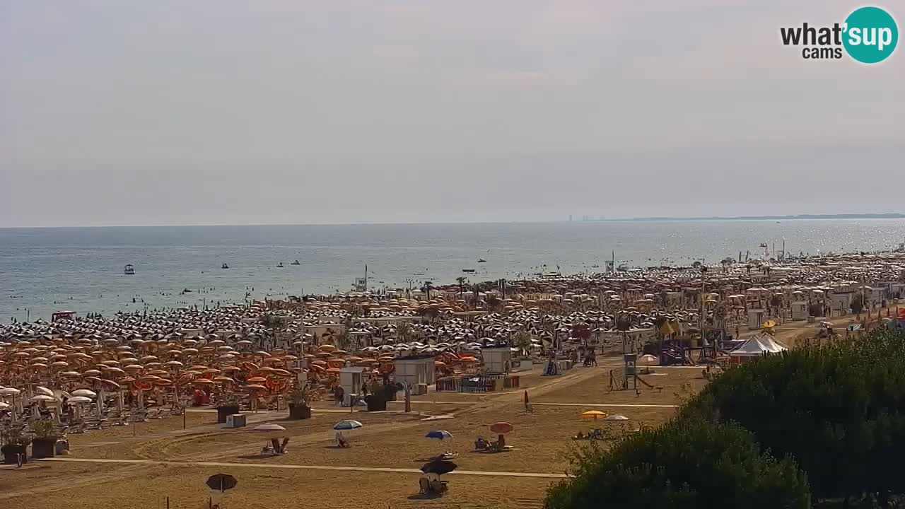 Webcam en vivo playa Bibione – vista desde Ashanti ApartHotel