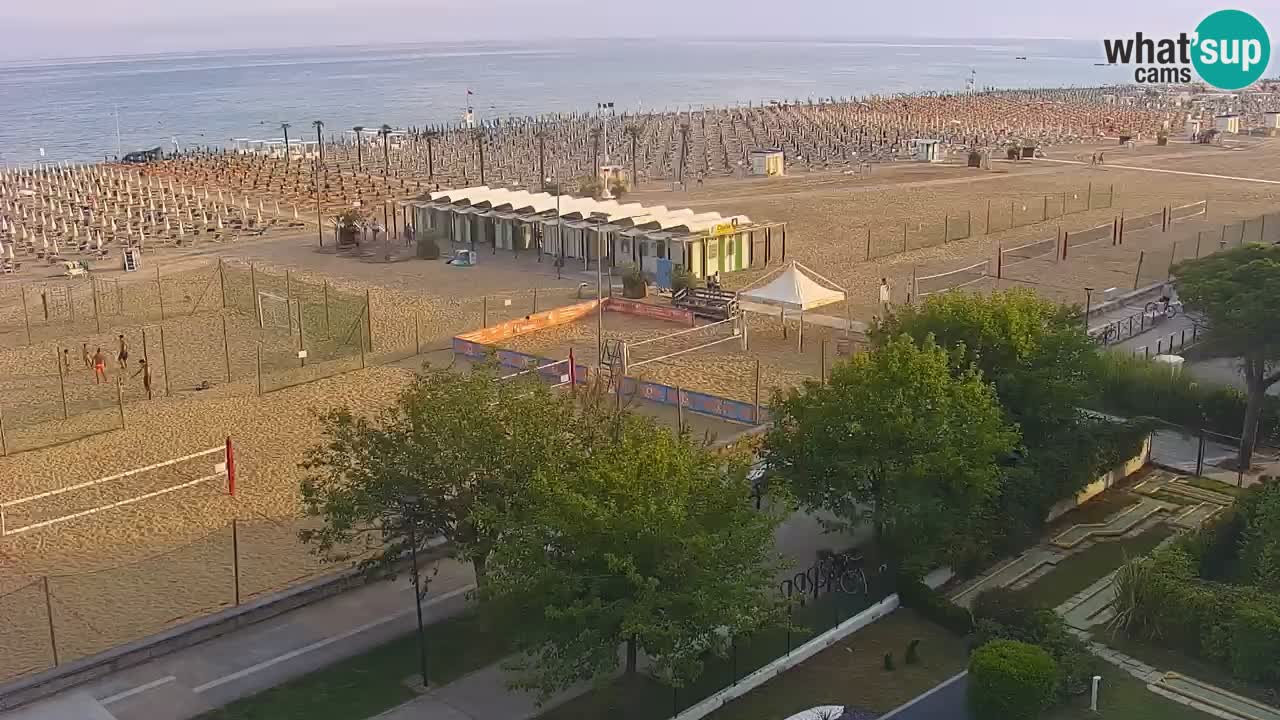 Web kamera Bibione plaža – pogled sa Ashanti ApartHotela