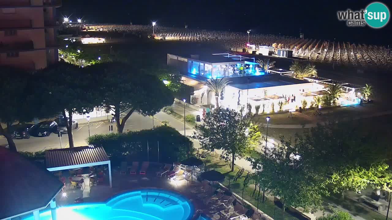 Webcam en direct plage de Bibione – vue depuis Ashanti ApartHotel