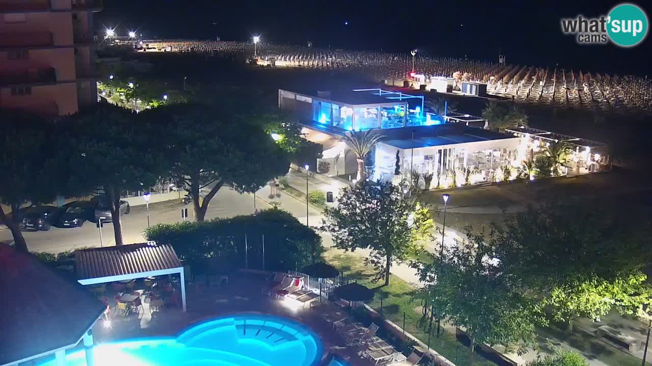 Webcam en vivo playa Bibione – vista desde Ashanti ApartHotel