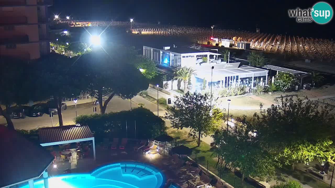 Web kamera Bibione plaža – pogled sa Ashanti ApartHotela