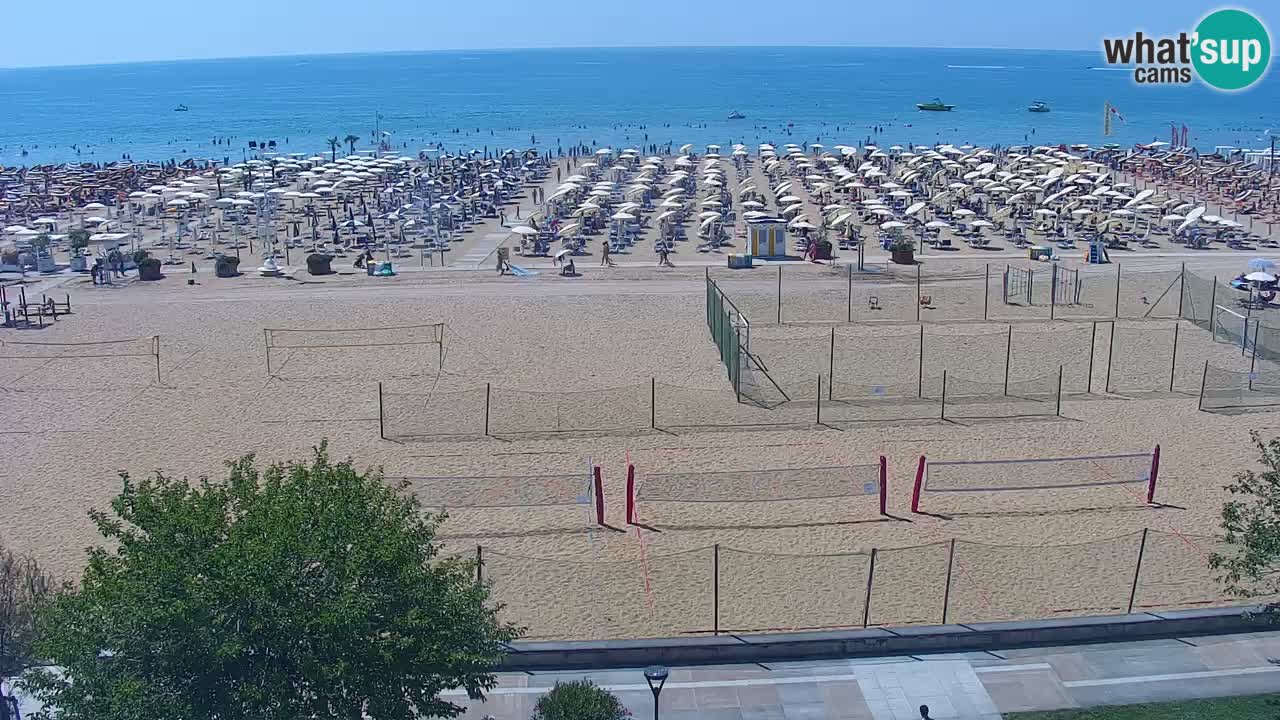 Webcam en direct plage de Bibione – vue depuis Ashanti ApartHotel