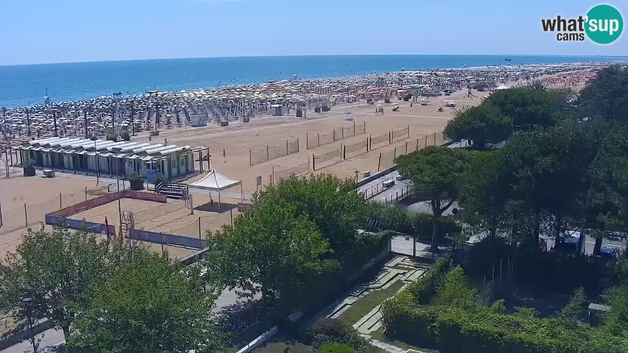 Web kamera Bibione plaža – pogled sa Ashanti ApartHotela