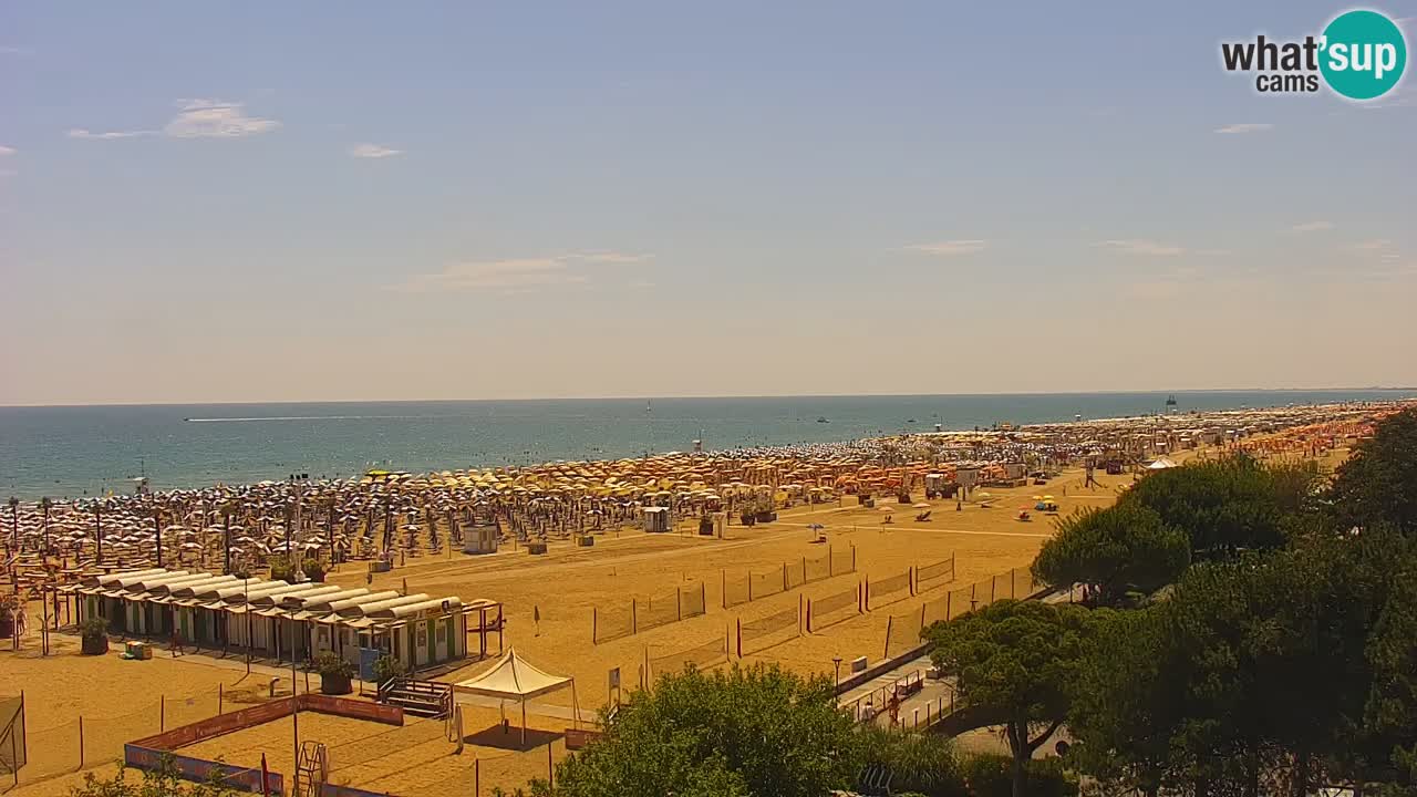 Webcam en vivo playa Bibione – vista desde Ashanti ApartHotel