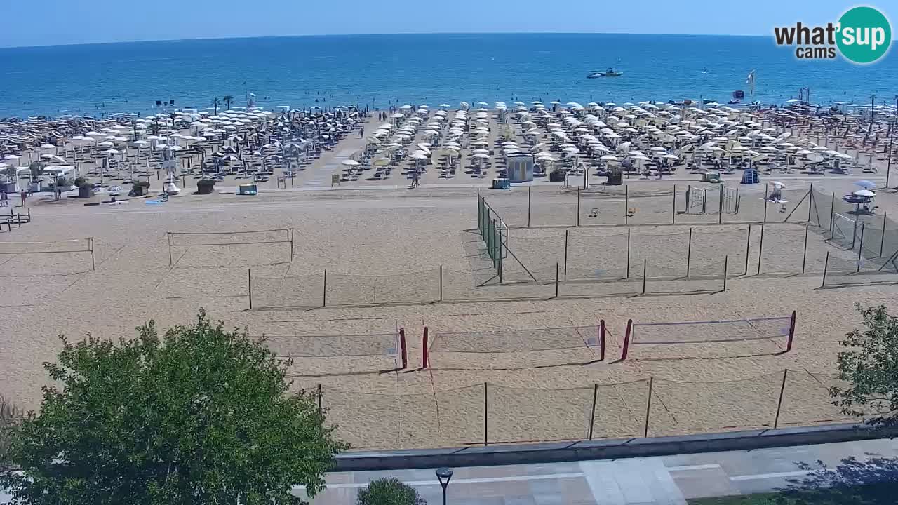 Webcam en direct plage de Bibione – vue depuis Ashanti ApartHotel