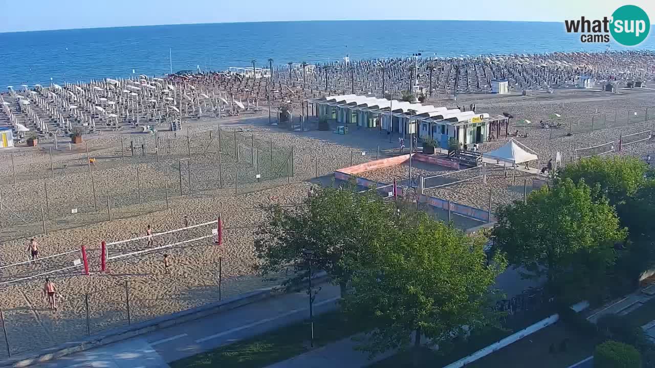 Web kamera Bibione plaža – pogled sa Ashanti ApartHotela