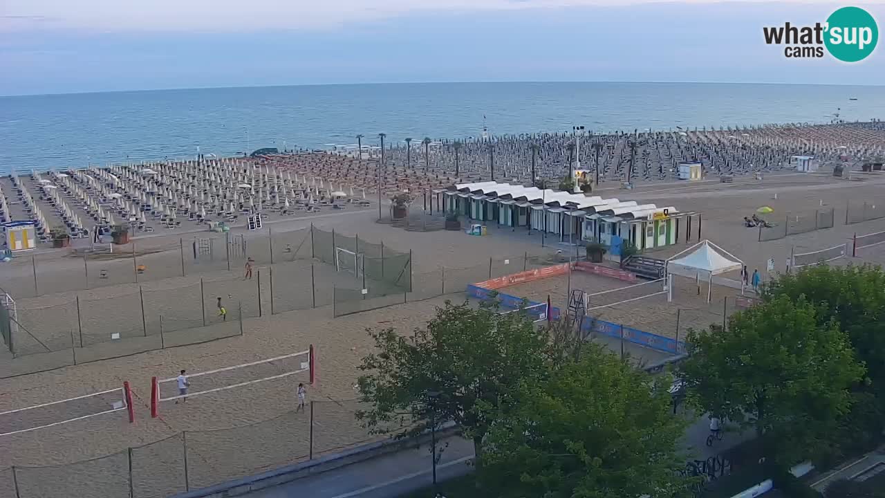 Web kamera Bibione plaža – pogled sa Ashanti ApartHotela