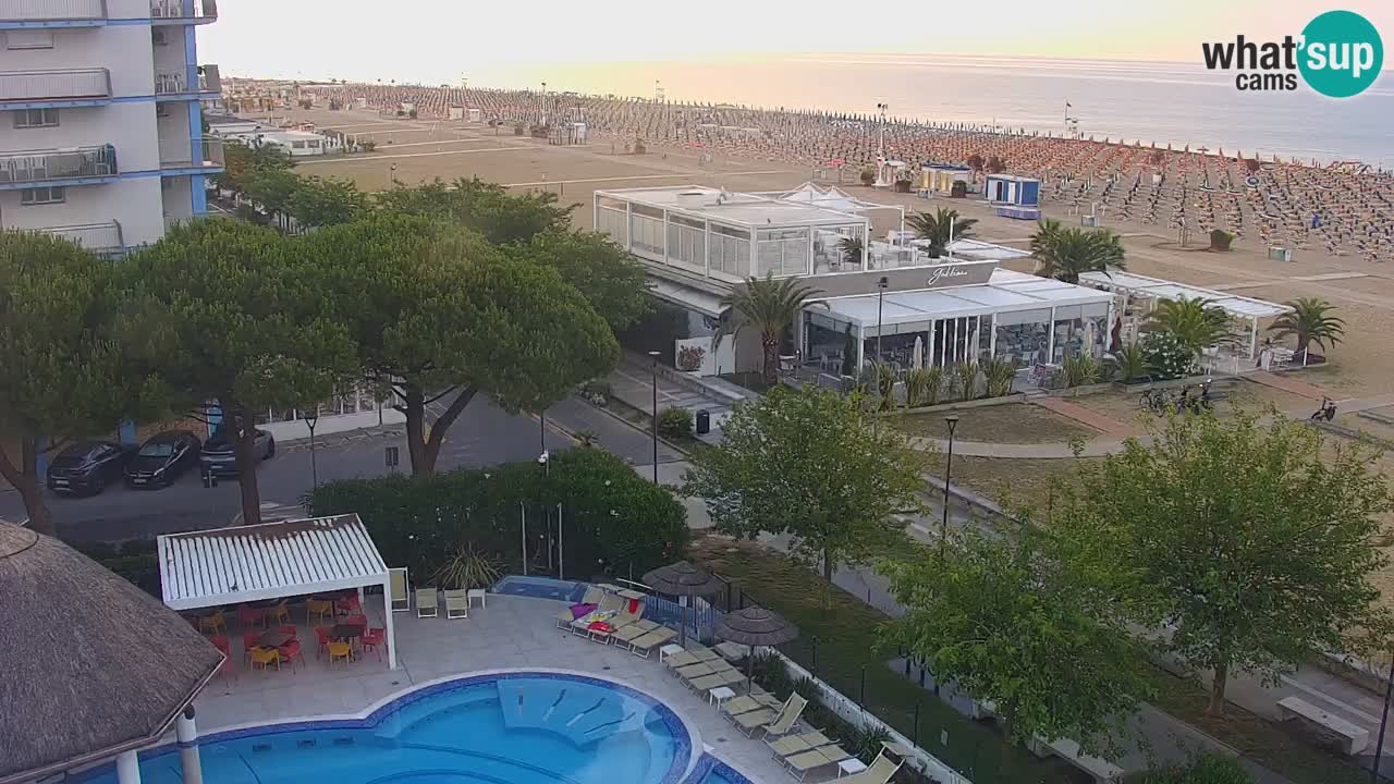 Web kamera Bibione plaža – pogled sa Ashanti ApartHotela