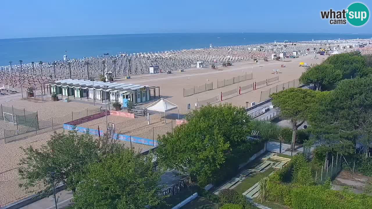 Webcam en vivo playa Bibione – vista desde Ashanti ApartHotel