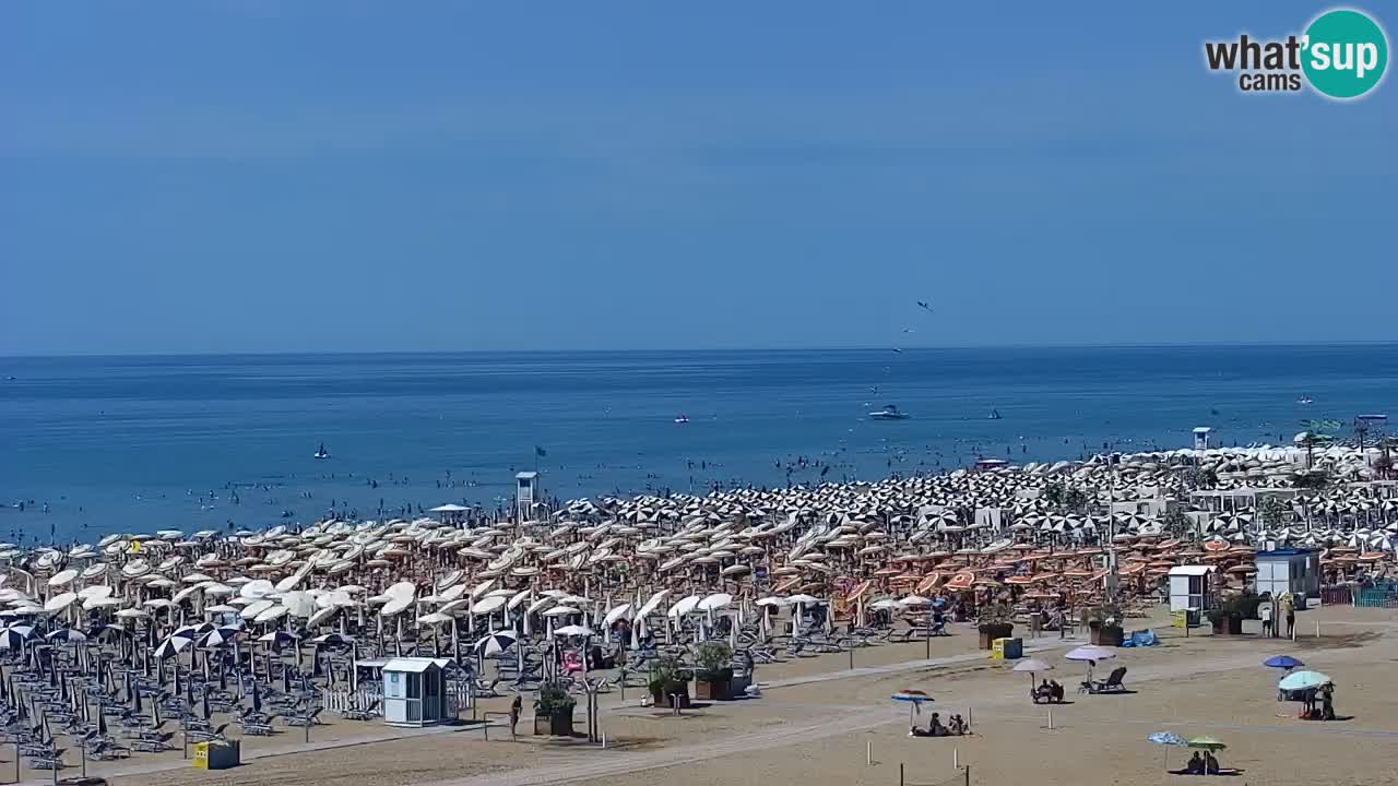 Spletna kamera Bibione plaža – pogled iz Ashanti ApartHotela