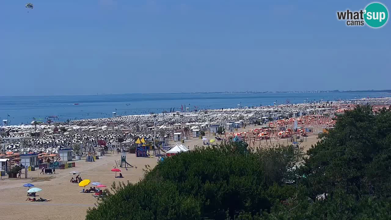 Webcam en vivo playa Bibione – vista desde Ashanti ApartHotel