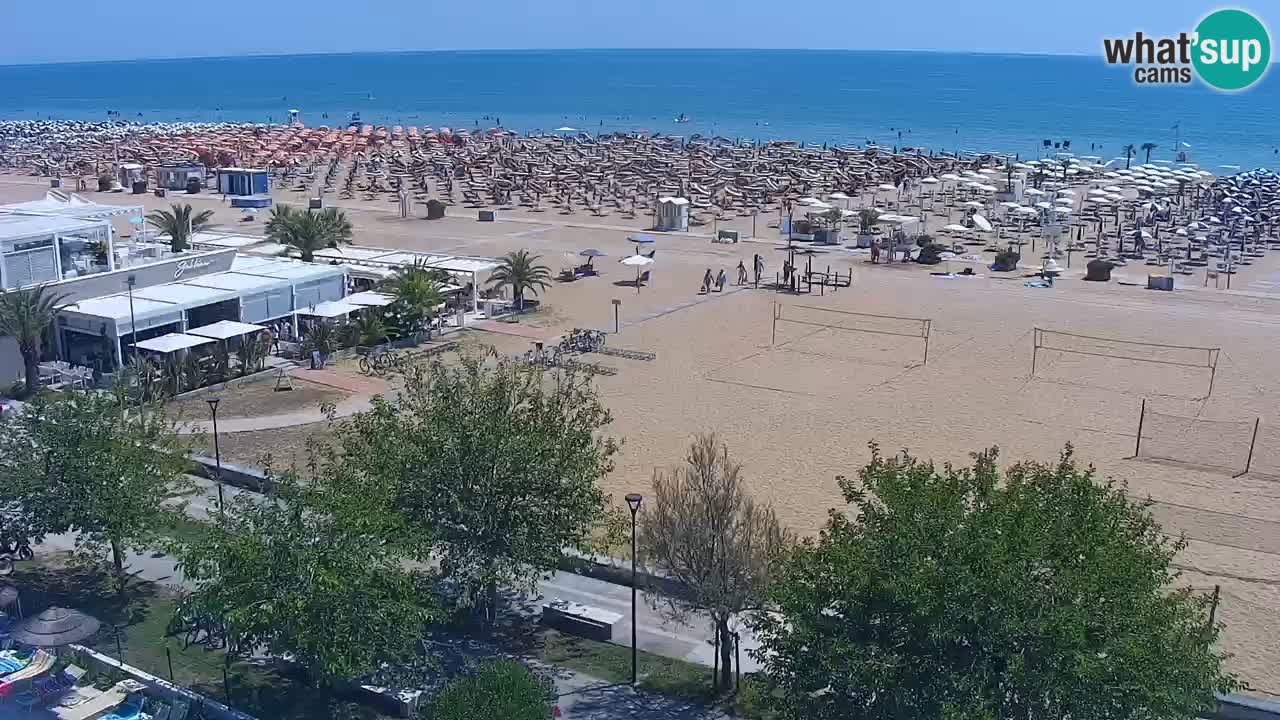 Webcam en vivo playa Bibione – vista desde Ashanti ApartHotel