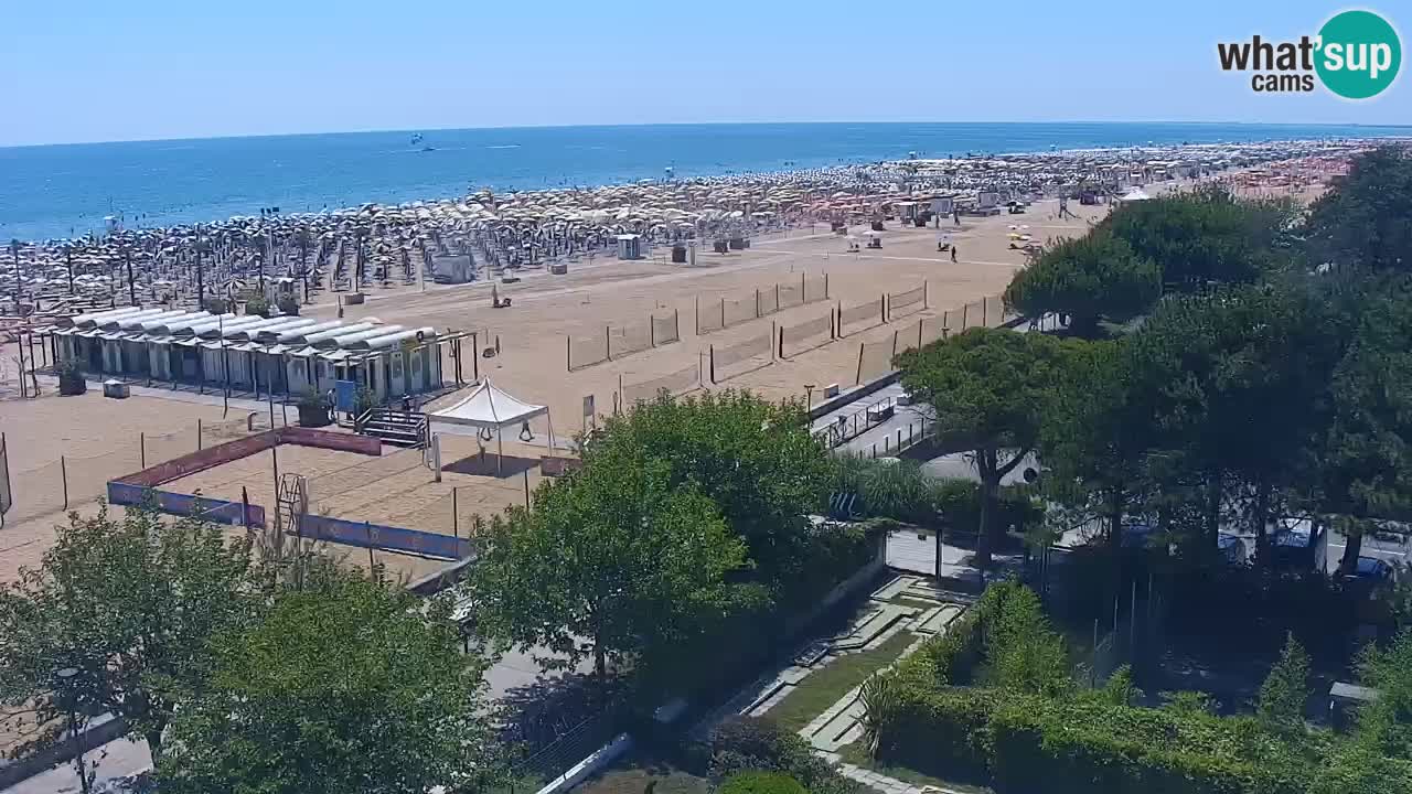 Webcam en vivo playa Bibione – vista desde Ashanti ApartHotel