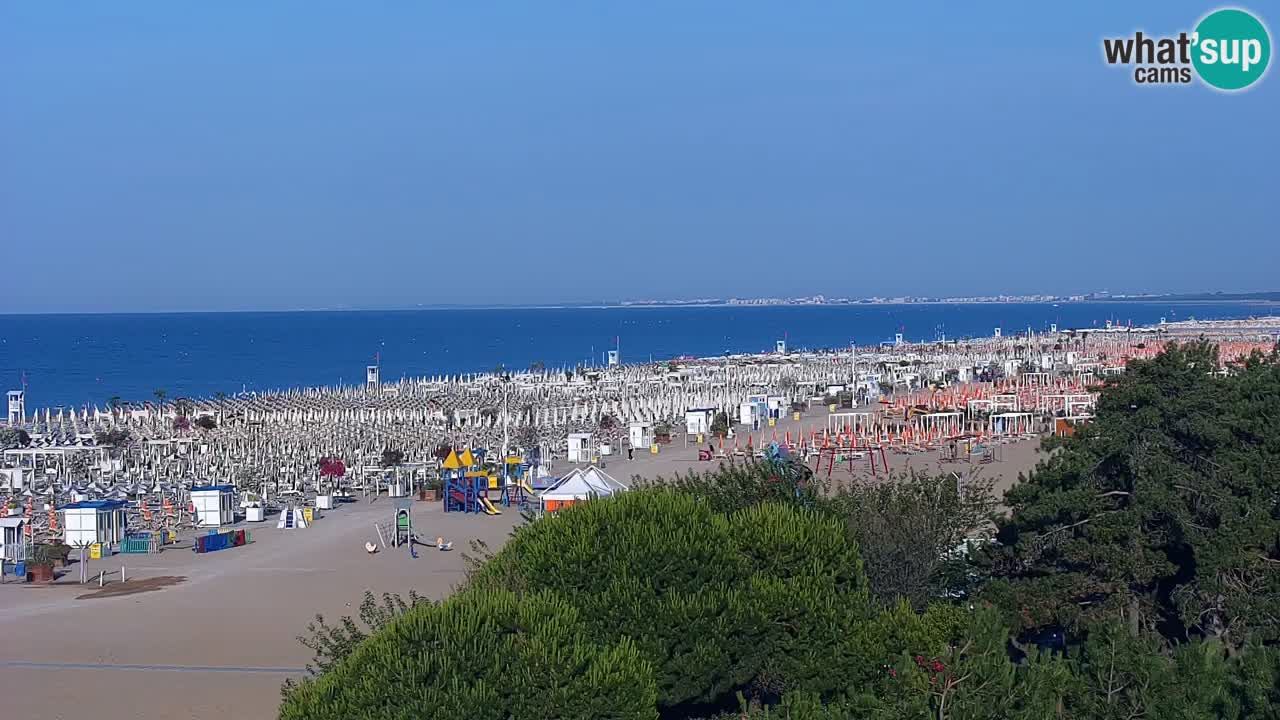 Web kamera Bibione plaža – pogled sa Ashanti ApartHotela