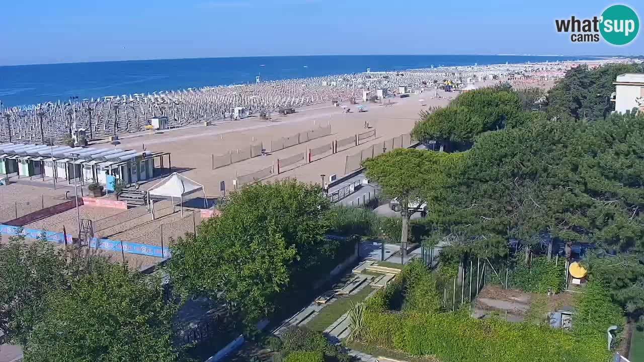 Web kamera Bibione plaža – pogled sa Ashanti ApartHotela