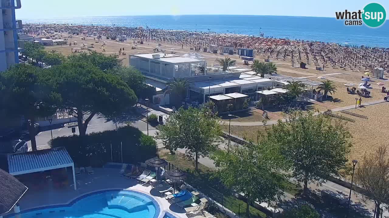Webcam en direct plage de Bibione – vue depuis Ashanti ApartHotel