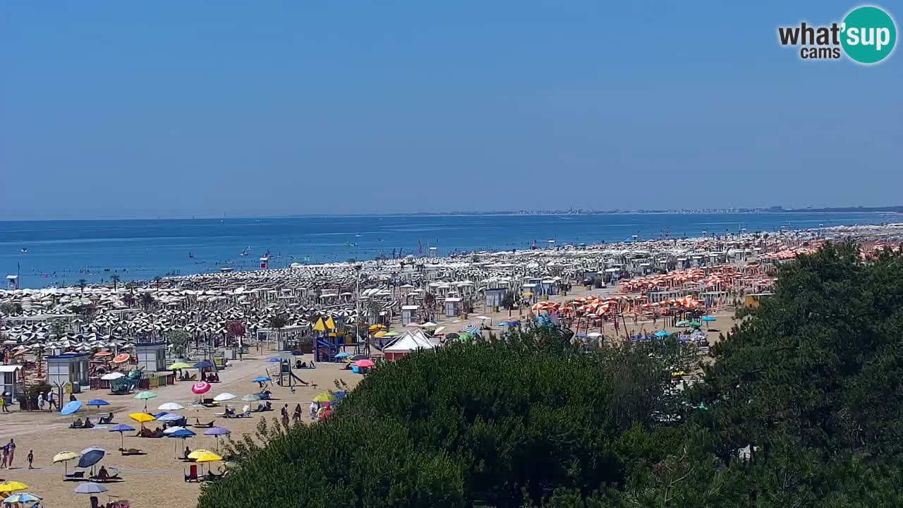 Webcam en vivo playa Bibione – vista desde Ashanti ApartHotel
