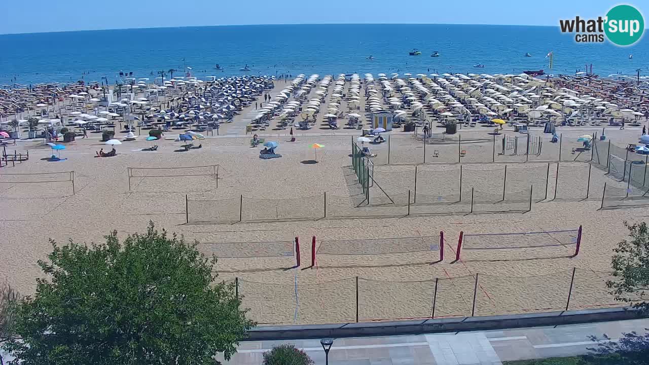 Webcam en vivo playa Bibione – vista desde Ashanti ApartHotel