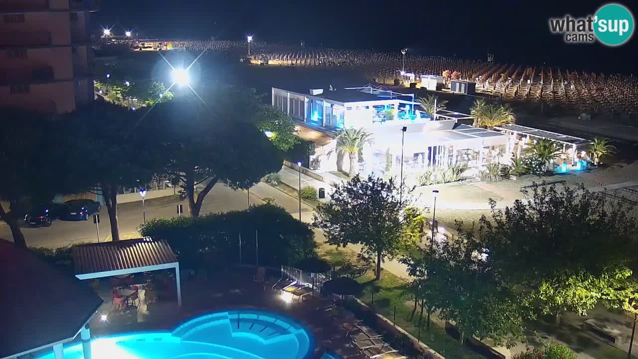 Webcam en direct plage de Bibione – vue depuis Ashanti ApartHotel