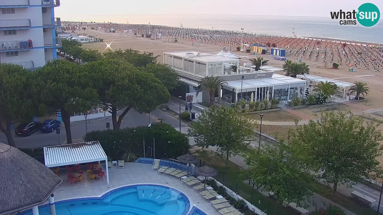Web kamera Bibione plaža – pogled sa Ashanti ApartHotela