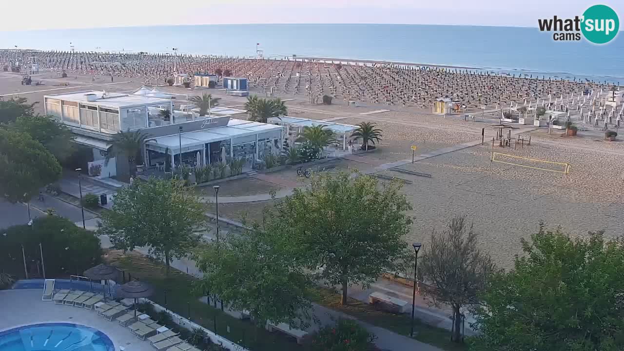 Web kamera Bibione plaža – pogled sa Ashanti ApartHotela