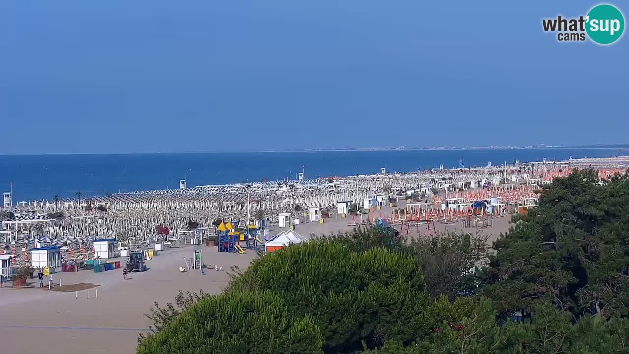 Web kamera Bibione plaža – pogled sa Ashanti ApartHotela