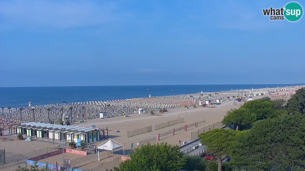 Web kamera Bibione plaža – pogled sa Ashanti ApartHotela