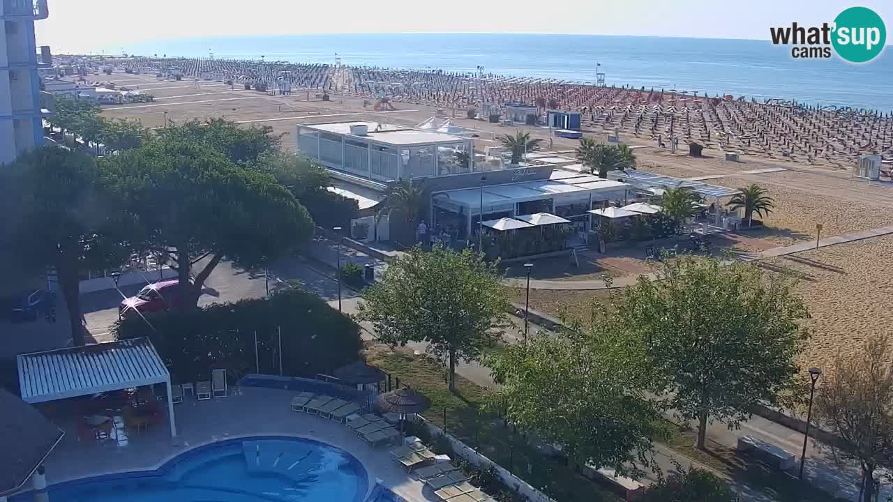 Web kamera Bibione plaža – pogled sa Ashanti ApartHotela