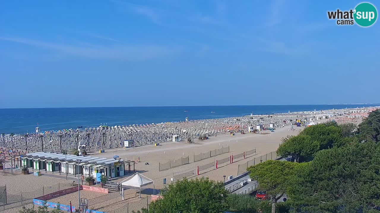 Web kamera Bibione plaža – pogled sa Ashanti ApartHotela