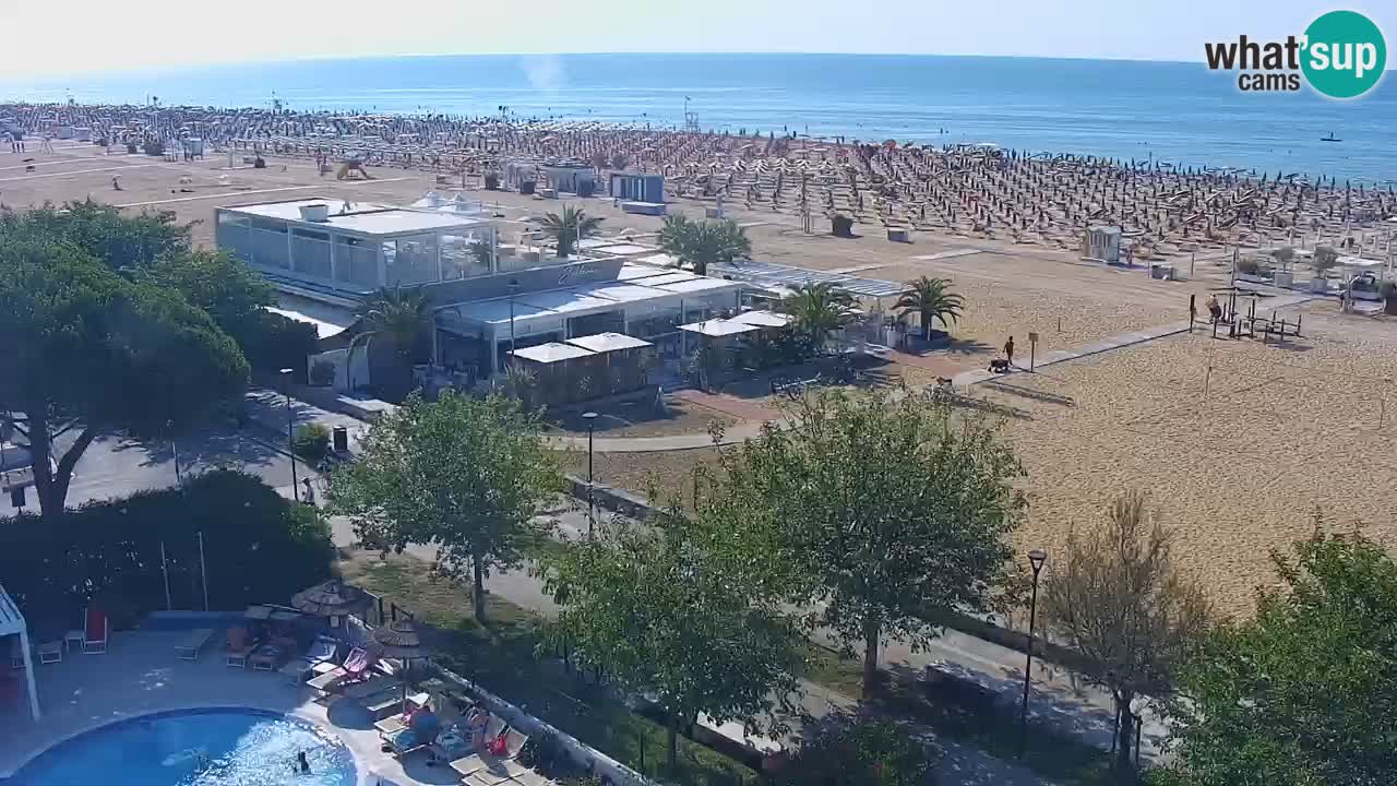 Web kamera Bibione plaža – pogled sa Ashanti ApartHotela