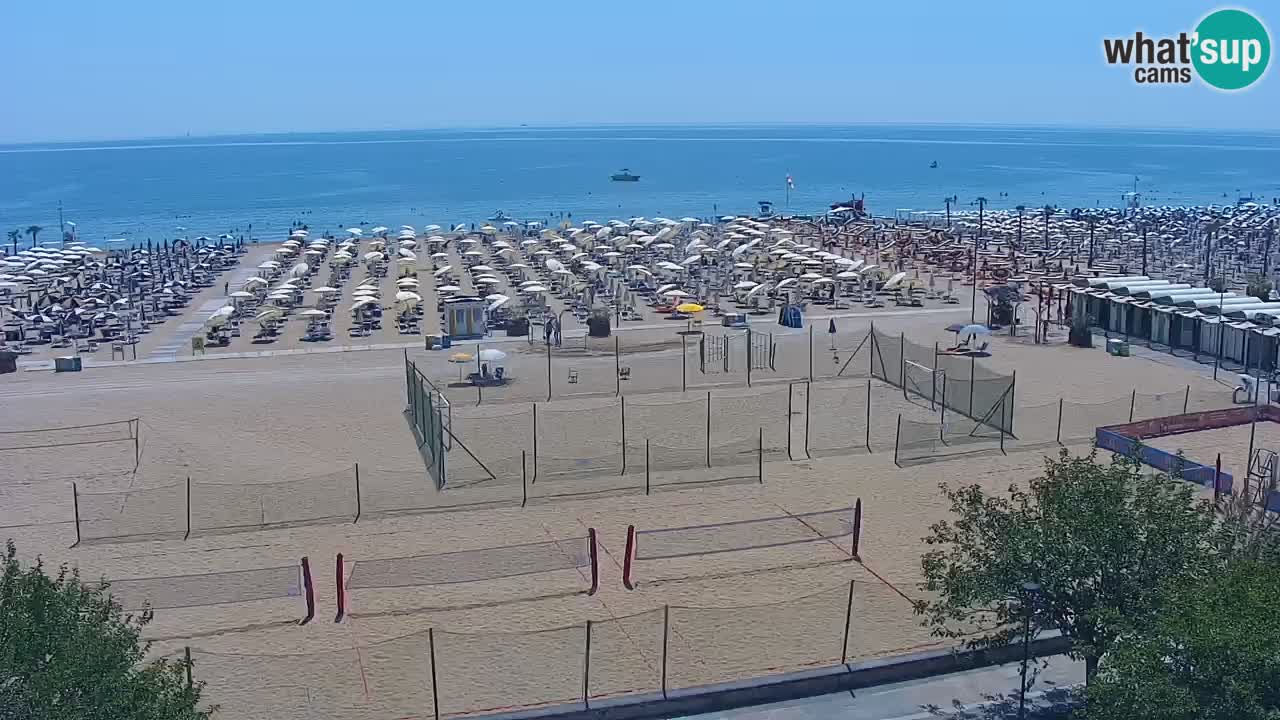 Web kamera Bibione plaža – pogled sa Ashanti ApartHotela