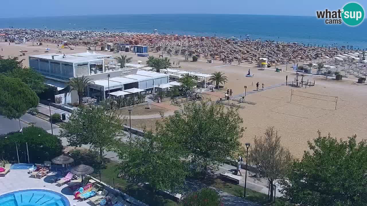Webcam en vivo playa Bibione – vista desde Ashanti ApartHotel