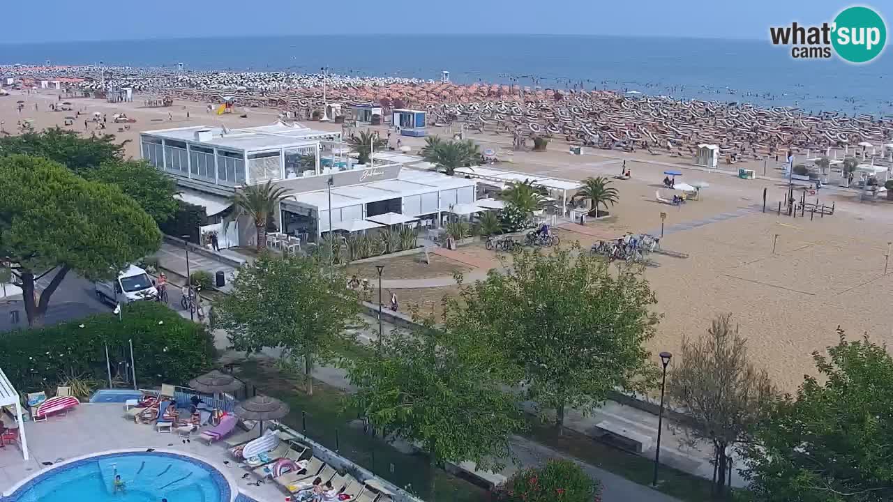 Webcam en vivo playa Bibione – vista desde Ashanti ApartHotel