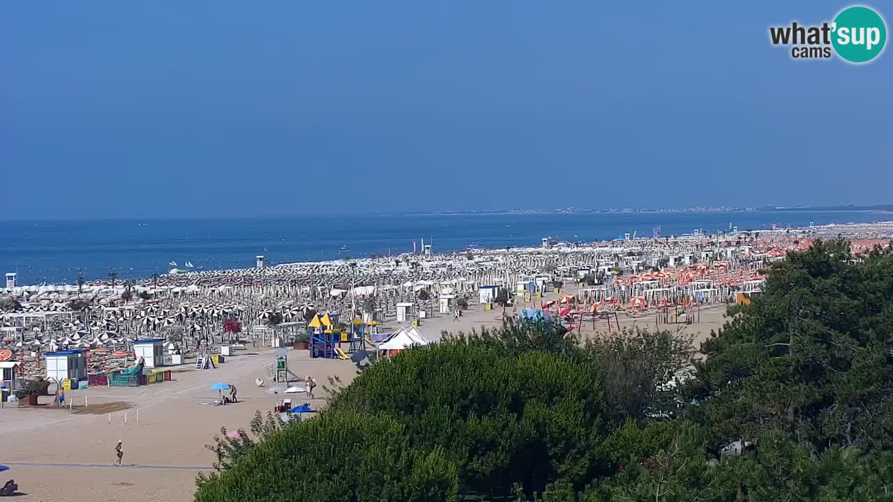 Web kamera Bibione plaža – pogled sa Ashanti ApartHotela