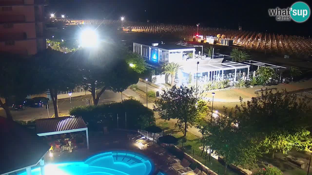Webcam en vivo playa Bibione – vista desde Ashanti ApartHotel