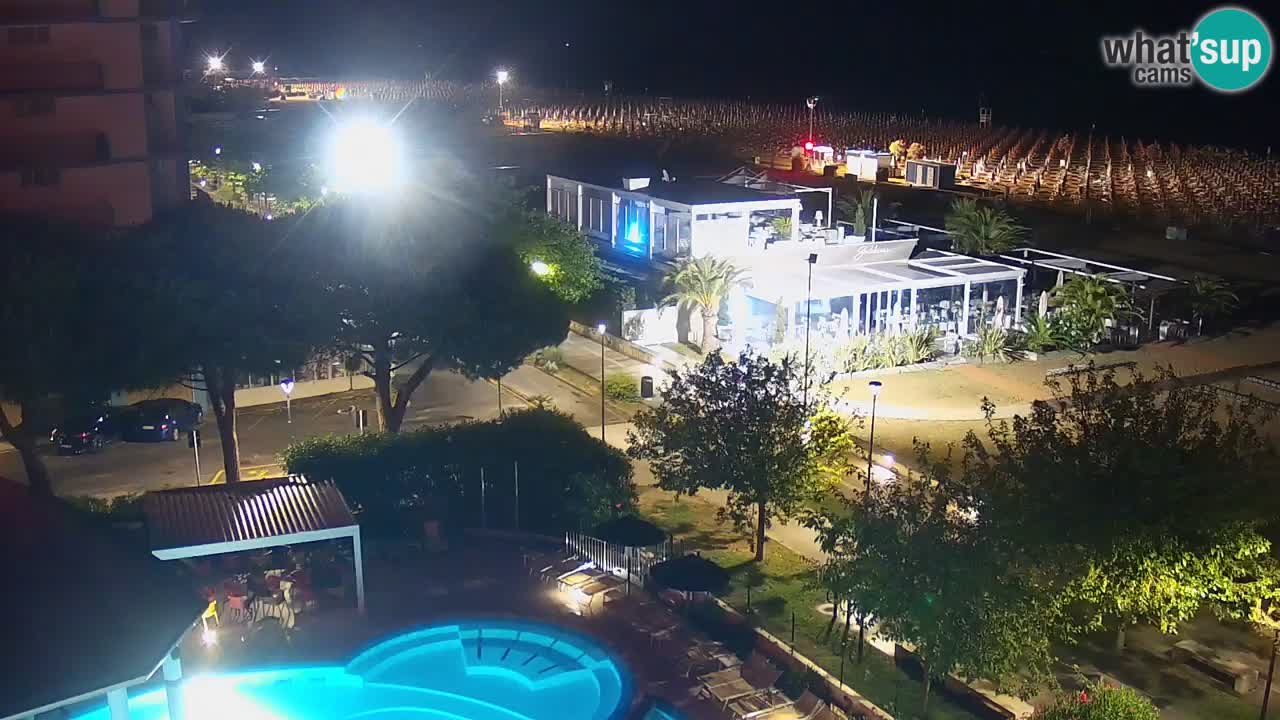 Webcam en direct plage de Bibione – vue depuis Ashanti ApartHotel