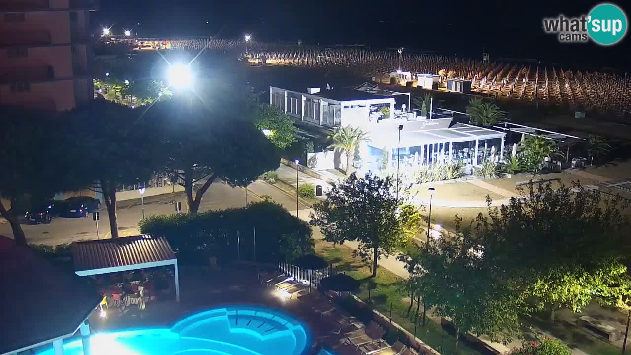 Web kamera Bibione plaža – pogled sa Ashanti ApartHotela