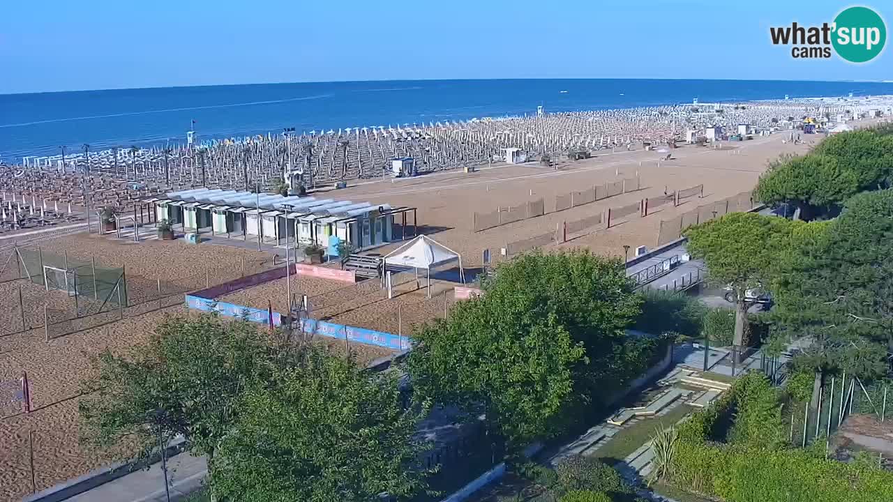 Webcam en vivo playa Bibione – vista desde Ashanti ApartHotel