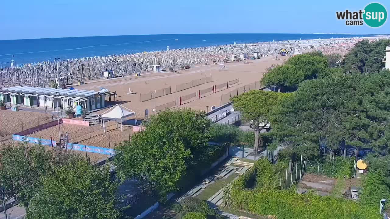 Web kamera Bibione plaža – pogled sa Ashanti ApartHotela