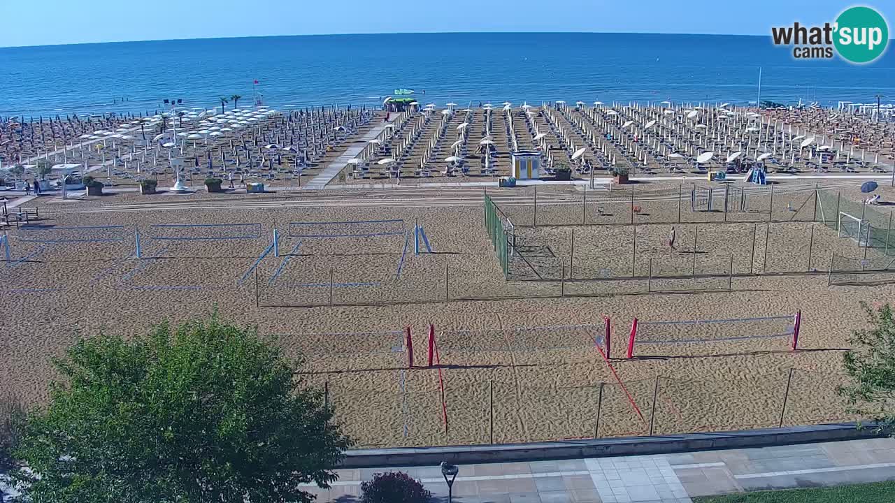 Webcam en vivo playa Bibione – vista desde Ashanti ApartHotel