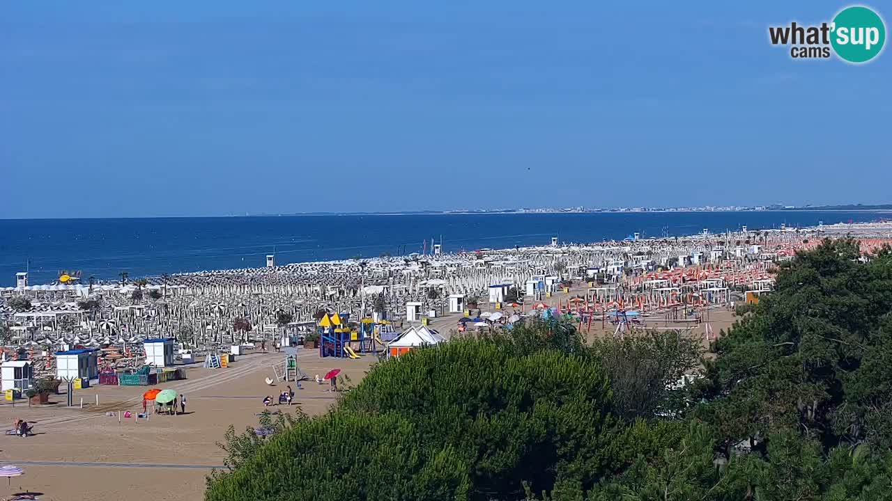 Webcam en vivo playa Bibione – vista desde Ashanti ApartHotel