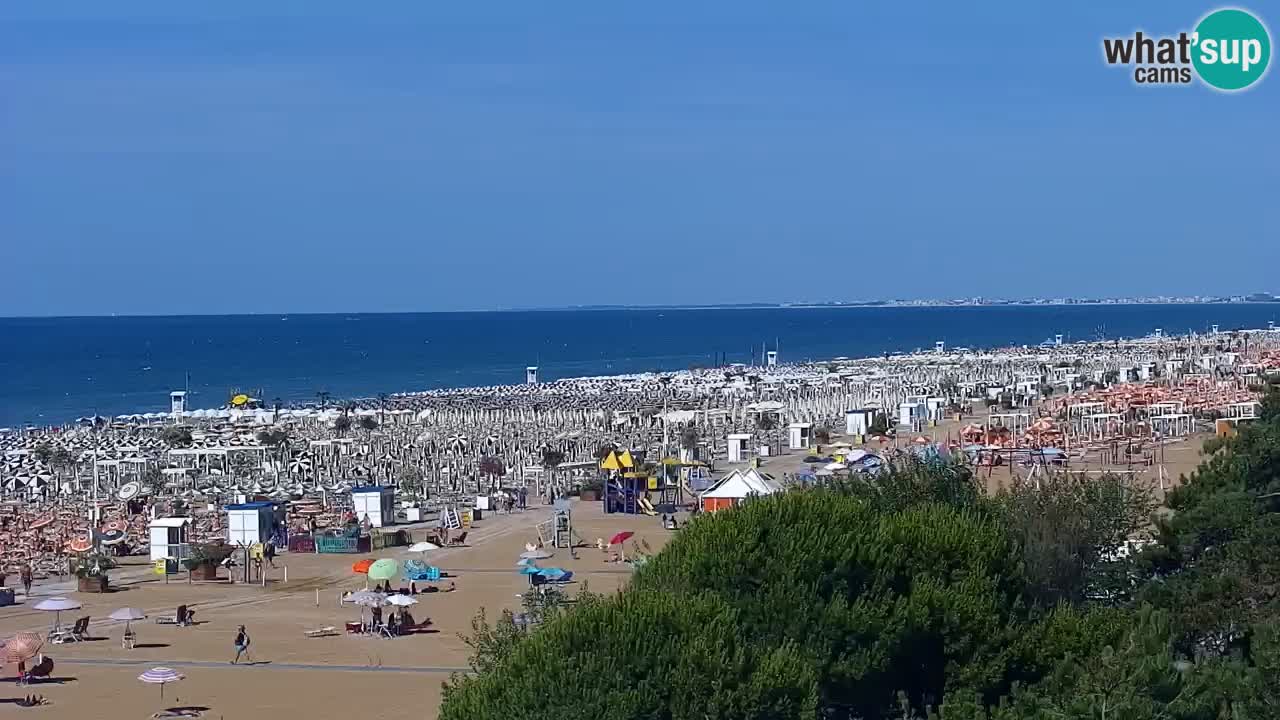 Web kamera Bibione plaža – pogled sa Ashanti ApartHotela