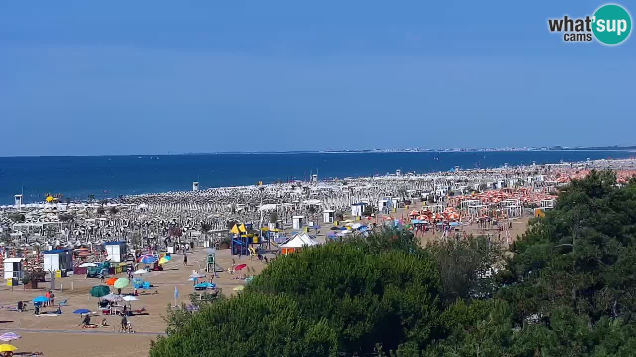 Webcam en vivo playa Bibione – vista desde Ashanti ApartHotel