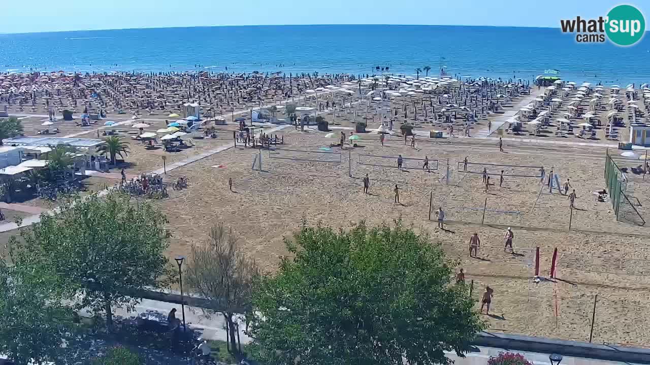 Webcam en vivo playa Bibione – vista desde Ashanti ApartHotel