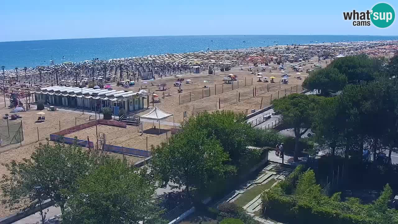 Web kamera Bibione plaža – pogled sa Ashanti ApartHotela