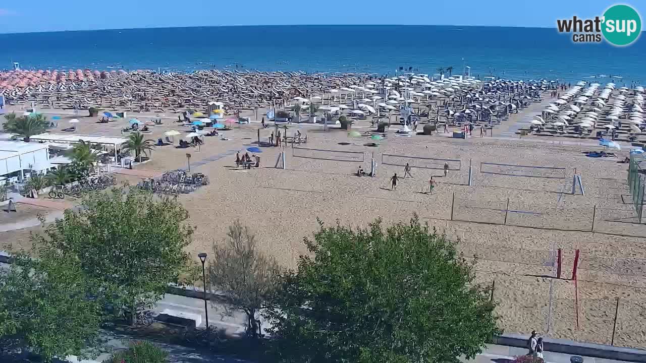 Web kamera Bibione plaža – pogled sa Ashanti ApartHotela